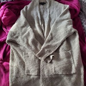 American eagle waffle knit cardigan